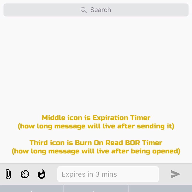 Select expiration or BOR timer