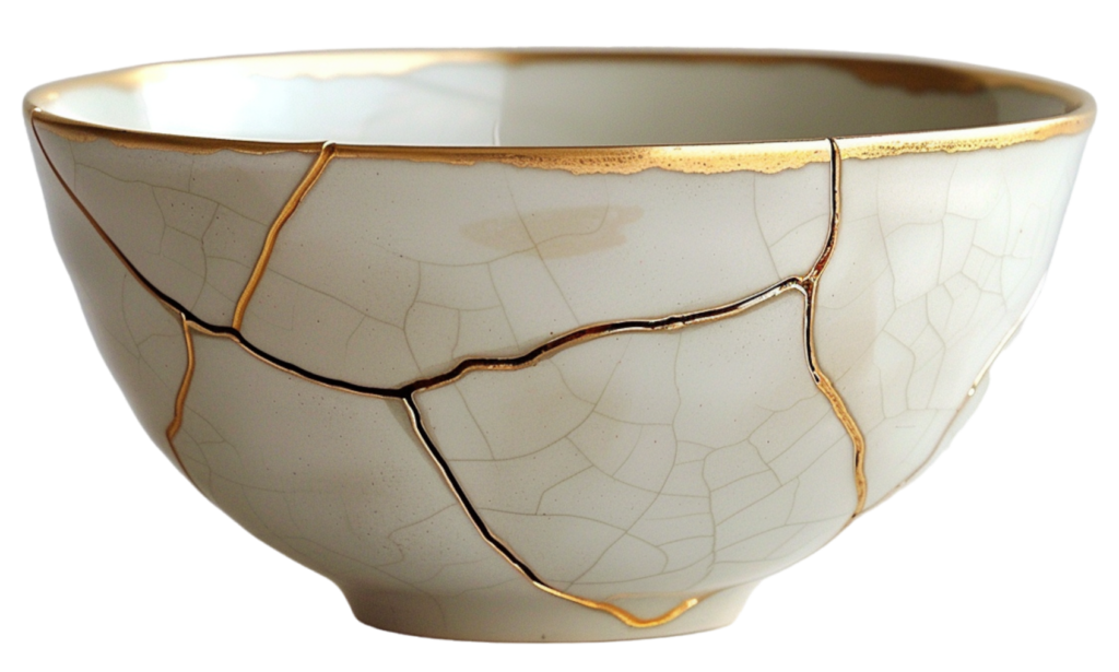 Kintsugi teacup