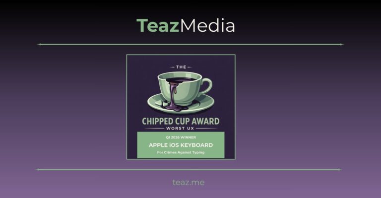 Feature Chipped Cup UX Award for Q1 2026