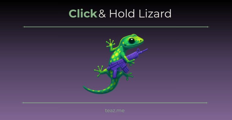click and hold lizard